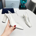 Prada Patent Leather Slingback Pumps 85 mm - Image 6