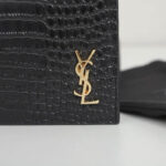 YSL tiny cassandre wallet in crocodile embossed matte leather - Image 6