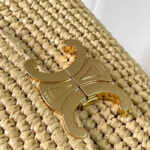 CELINE TEEN NINO BAG IN Raffia and calfskin(HIGH-END GRADE) - Image 6