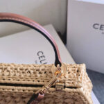 CELINE TEEN CELINE LOLA IN RAFFIA EFFECT TEXTILE(HIGH-END GRADE) - Image 6