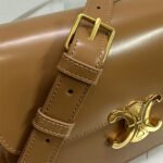 CELINE CLASSIQUE TRIOMPHE BAG in shiny calfskin(HIGH-END GRADE) - Image 6