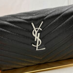 YSL classic cassandre chain wallet in grain de poudre leather - Image 6