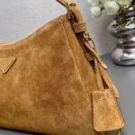 Prada Aimee medium suede shoulder bag - Image 6