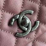 Chanel Large Flap Bag With Top Handle(HIGH-END GRADE) - Image 6