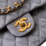 CHANEL Suede Classic Double Flap Handbag(HIGH-END GRADE) - Image 6