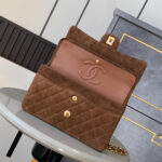 CHANEL Suede Classic Double Flap Handbag(HIGH-END GRADE) - Image 6