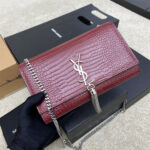 YSL kate medium tassel in crocodile-embossed leather - Image 6
