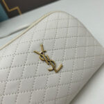 YSL Gaby zipped pouch in quilted lambskin - Image 6