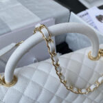 CHANEL Large Flap Bag With Top Handle(high-end grade) - Image 6