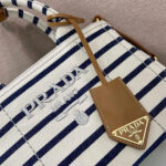Prada Jardinière striped cotton canvas mini-bag - Image 6