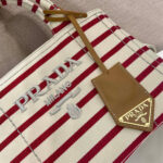 Prada Jardinière striped cotton canvas mini-bag - Image 6