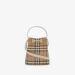 New In Mini Check Bucket Bag - Image 4