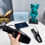 Prada Patent Leather Slingback Ballerinas - Image 7