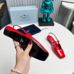 Prada Patent Leather Slingback Ballerinas - Image 7