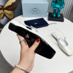 Prada Patent Leather Slingback Ballerinas - Image 7