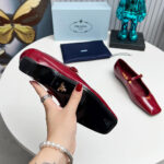Prada Patent Leather Mary Jane Ballerinas - Image 7