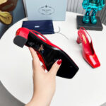 Prada Patent Leather Slingback Pumps 85 mm - Image 7