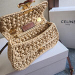 CELINE TEEN CELINE LOLA IN RAFFIA EFFECT TEXTILE(HIGH-END GRADE) - Image 7