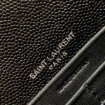 YSL cassandre envelope chain wallet in grain de poudre leather(High-end Grade) - Image 7