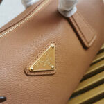 Prada Medium leather top-handle bag with padlock(high-end grade) - Image 7