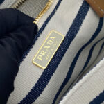 Prada Jardinière striped cotton canvas mini-bag - Image 7