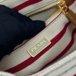 Prada Jardinière striped cotton canvas mini-bag - Image 7