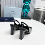 Prada Patent Leather Slingback Pumps 85 mm - Image 8