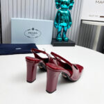 Prada Patent Leather Slingback Pumps 85 mm - Image 8