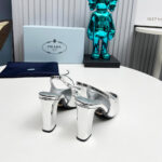 Prada Patent Leather Slingback Pumps 85 mm - Image 8