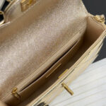 CHANEL Mini Flap Bag with Top Handle(high-end grade) - Image 8