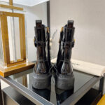 FENDI Fendigraphy logo-plaque leather boots - Image 8