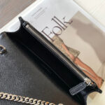 YSL cassandre envelope chain wallet in grain de poudre leather(High-end Grade) - Image 8