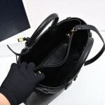 Prada Buckle medium leather handbag with double belt(high-end grade) - Image 8