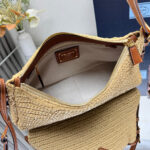 Prada Aimée large crochet and leather bag - Image 8