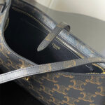 Celine TINA SHOULDER BAG IN Triomphe canvas - Image 8