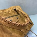 Balenciaga Le City medium suede tote bag 230582 camel - Image 2