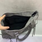 Balenciaga Le City medium suede tote bag 230582 gray - Image 3