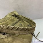 Balenciaga Le City medium suede tote bag 230582 green - Image 5