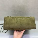 Balenciaga Le City small suede tote bag 230582 green - Image 4