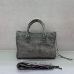 Balenciaga Le City small suede tote bag 230582 grey - Image 3