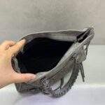 Balenciaga Le City small suede tote bag 230582 grey - Image 4