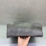 Balenciaga Le City small suede tote bag 230582 grey - Image 5