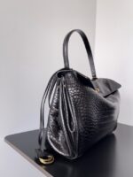 Balenciaga Rodeo Handbag Large crocodile skin 795458 black - Image 4