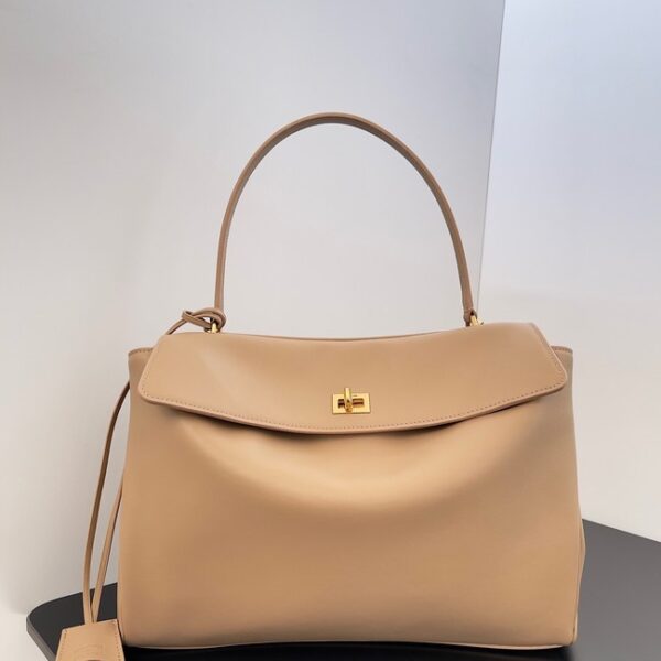 Balenciaga Rodeo Handbag Large smooth calfskin 795458 Apricot