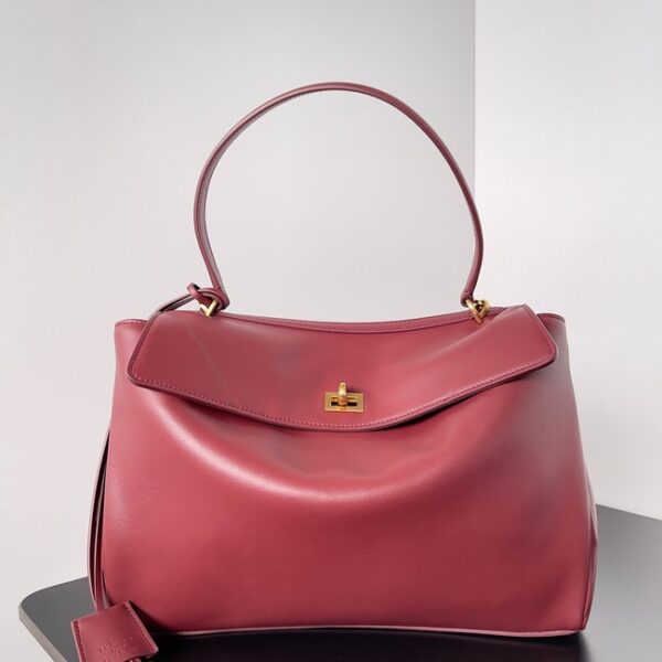 Balenciaga Rodeo Handbag Large smooth calfskin 795458 Burgundy