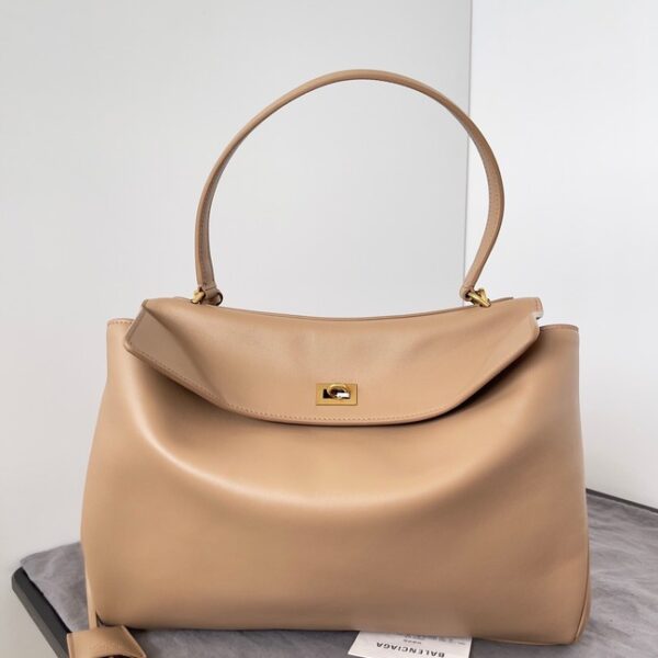 Balenciaga Rodeo Handbag smooth calfskin 795457 Apricot