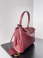 Balenciaga Rodeo Handbag smooth calfskin 795457 Burgundy - Image 5