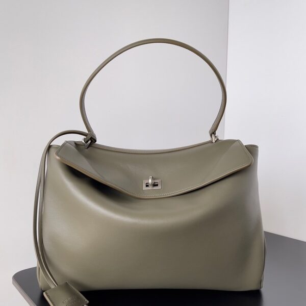 Balenciaga Rodeo Handbag smooth calfskin 795457 Dark green