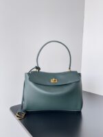 Balenciaga Rodeo Handbag smooth calfskin 795457 lake green