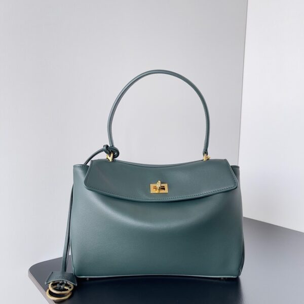 Balenciaga Rodeo Handbag smooth calfskin 795457 lake green